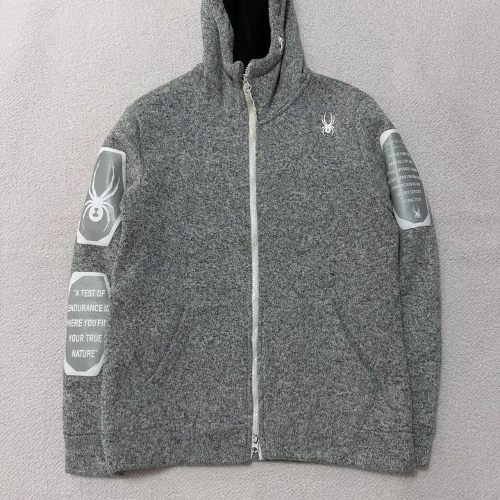 [BUNJANG] Spider Fleece Hoodie Zip-up / 스파이더 후리스 후드집업
