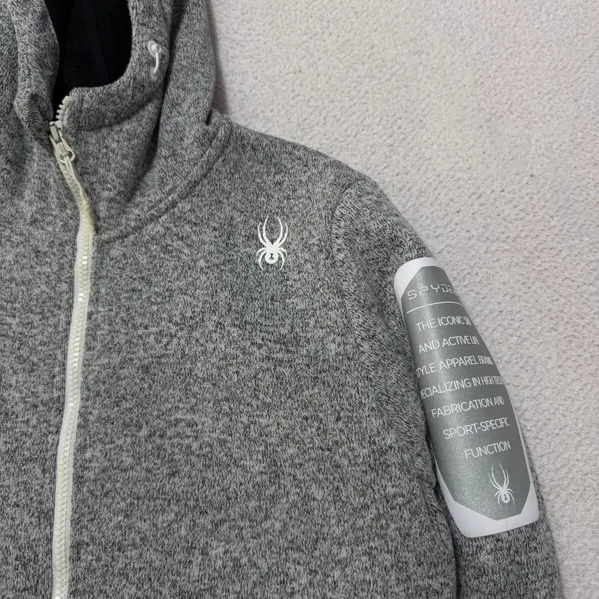 [BUNJANG] Spider Fleece Hoodie Zip-up / 스파이더 후리스 후드집업