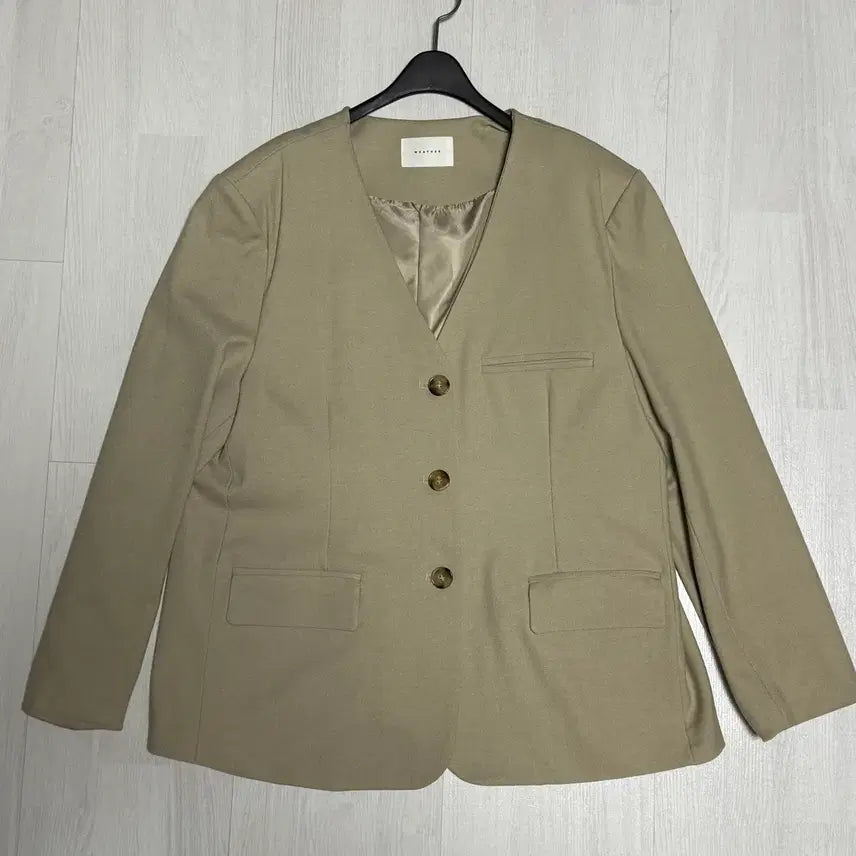 [BUNJANG] Unknown No-Collar Jacket / 노카라 자켓(실착용 0회)