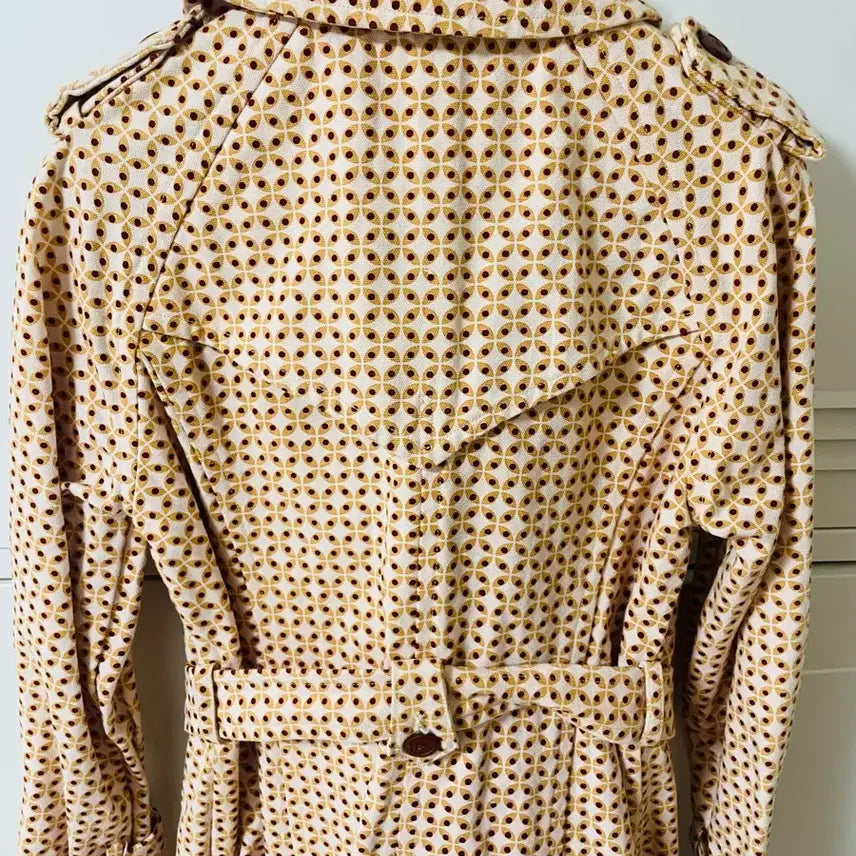 [BUNJANG] Hana to Guitar Pattern Trench Coat / 패턴 트렌치코트