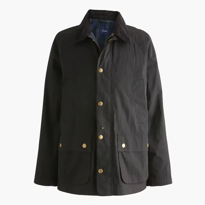 [BUNJANG] J.Crew Barbour-Style Jacket Black M / 새상품 제이크루 바버맛 자켓 블랙 M