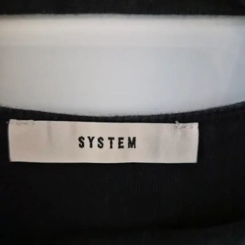 [BUNJANG] SYSTEM Black High Neck Long Sleeve Shirt / SYSTEM 블랙 목폴라 롱 슬리브 티셔츠