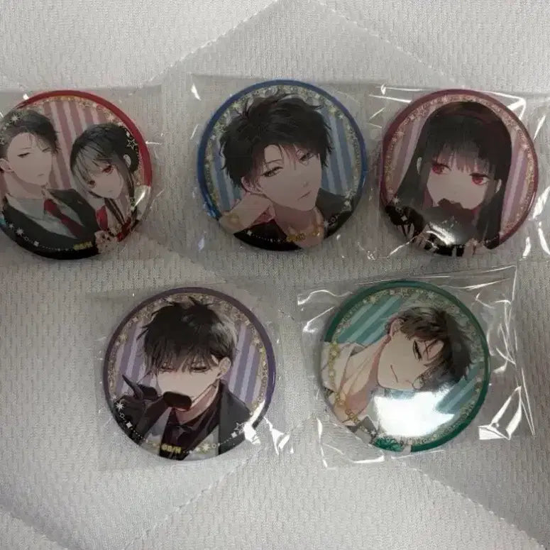 [BUNJANG] Girl Fall Teacher Fall Set 5 Types Can Badges / 추락여고생과 폐인교사 캔뱃지 5종 일괄