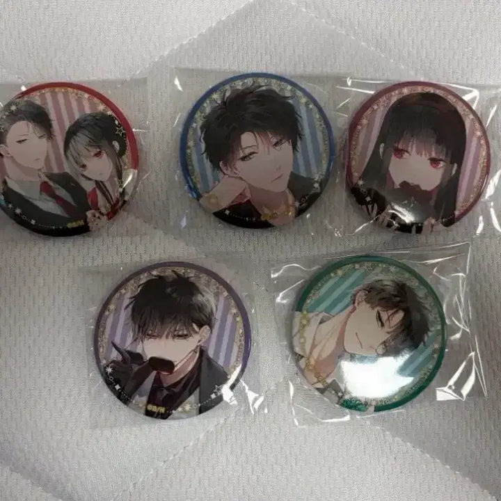 [BUNJANG] Girl Fall Teacher Fall Set 5 Types Can Badges / 추락여고생과 폐인교사 캔뱃지 5종 일괄
