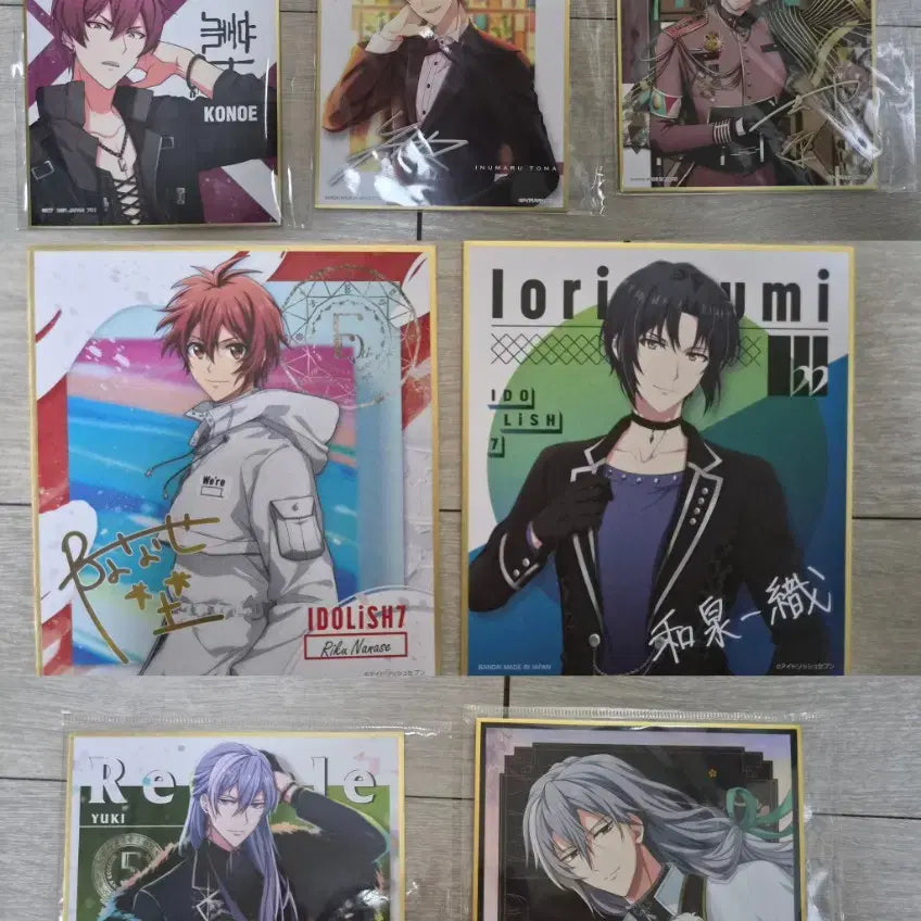 [BUNJANG] Idolish7 Group Colored Paper Bundle Set / 일괄 아이돌리쉬세븐 아이나나 색지