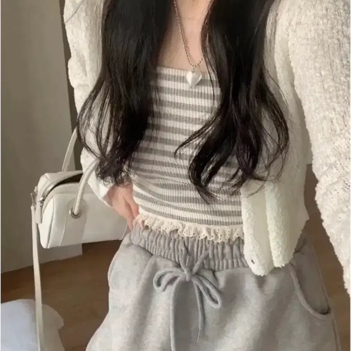 [BUNJANG] Ez-diary Stripe Top / 에제다이어리 스트라이프 탑 에이딘에이블