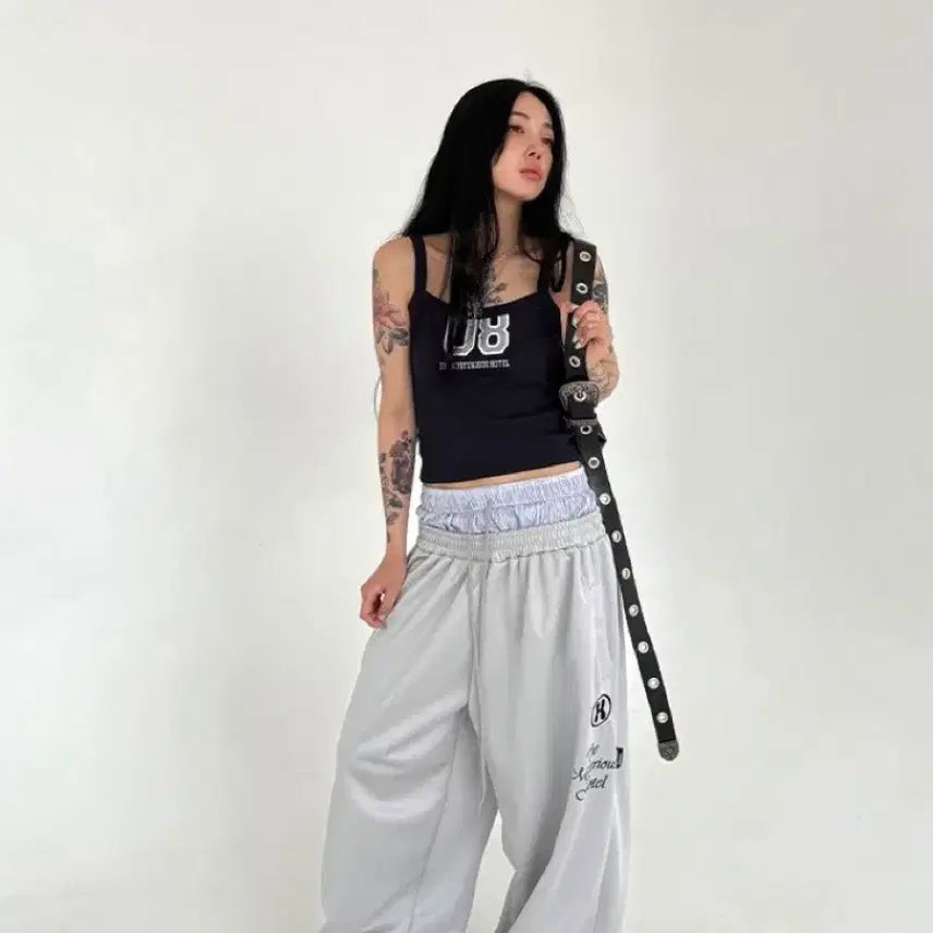 [BUNJANG] The Mysterious Hotel Layered Jersey Pants / 더미스테리어스호텔 레이어드 져지 팬츠