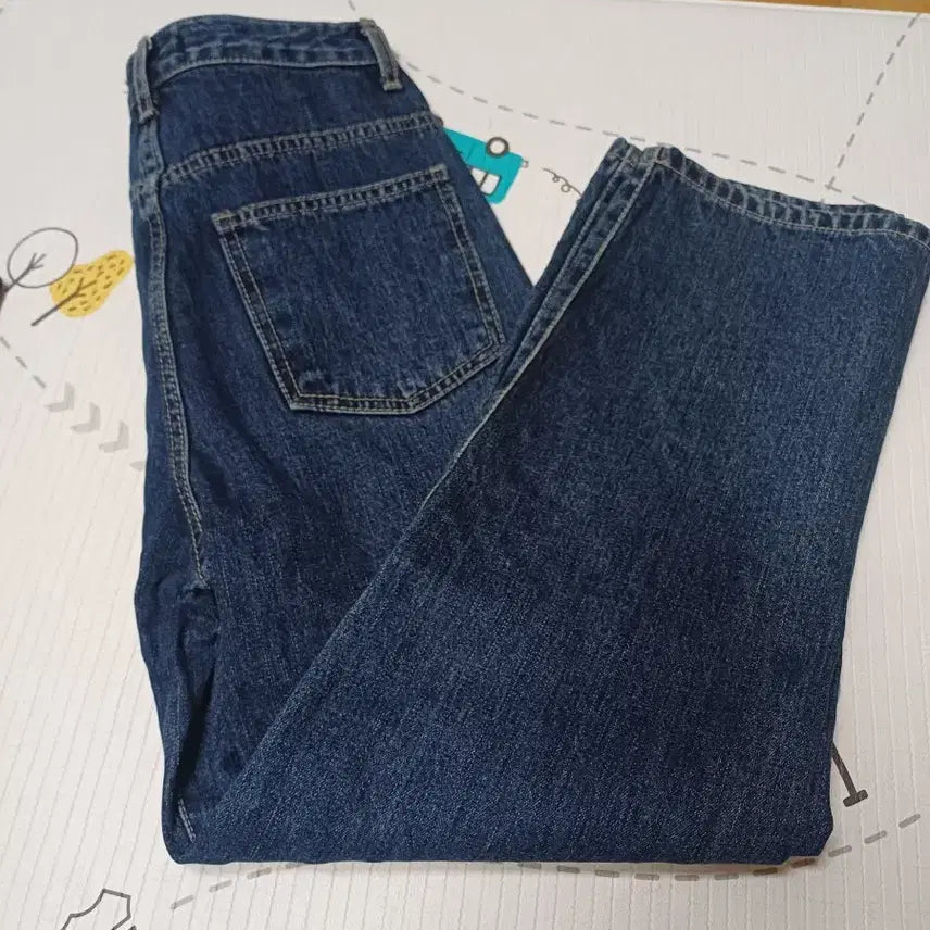 [BUNJANG] Blue Ice Denim Wide Pants / 블루아이스 데님 와이드 팬츠
