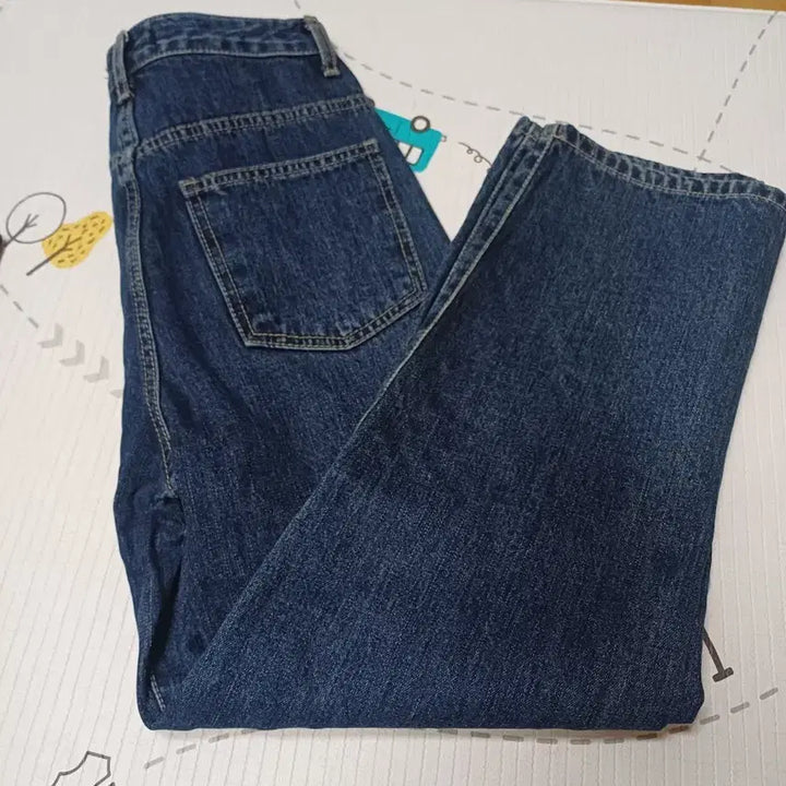 [BUNJANG] Blue Ice Denim Wide Pants / 블루아이스 데님 와이드 팬츠