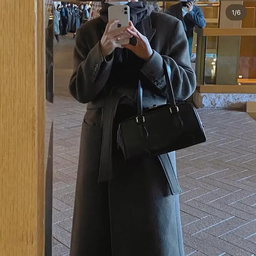 [BUNJANG] Lo61 Timeless Bowler Bag - Black / Lo61 보울러백 (timeless bowler bag black)
