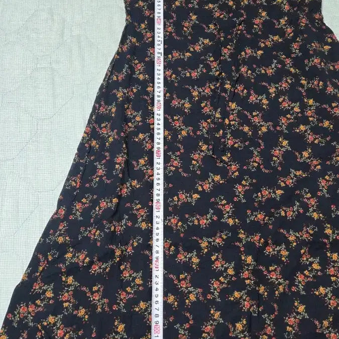 [BUNJANG] Mustbe Flower Pattern Long Dress / 머스트비 플라워 패턴 원피스 F
