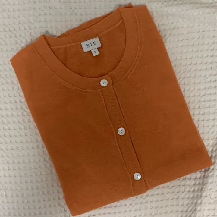[BUNJANG] Sii Reezling Sheer Cardigan - Apricot - Size S / 시에 가디건