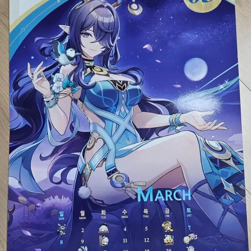 [BUNJANG] Genshin Impact Cafe March Special Lauma Poster / 원신 카페 3월 특전 라우마 포스터