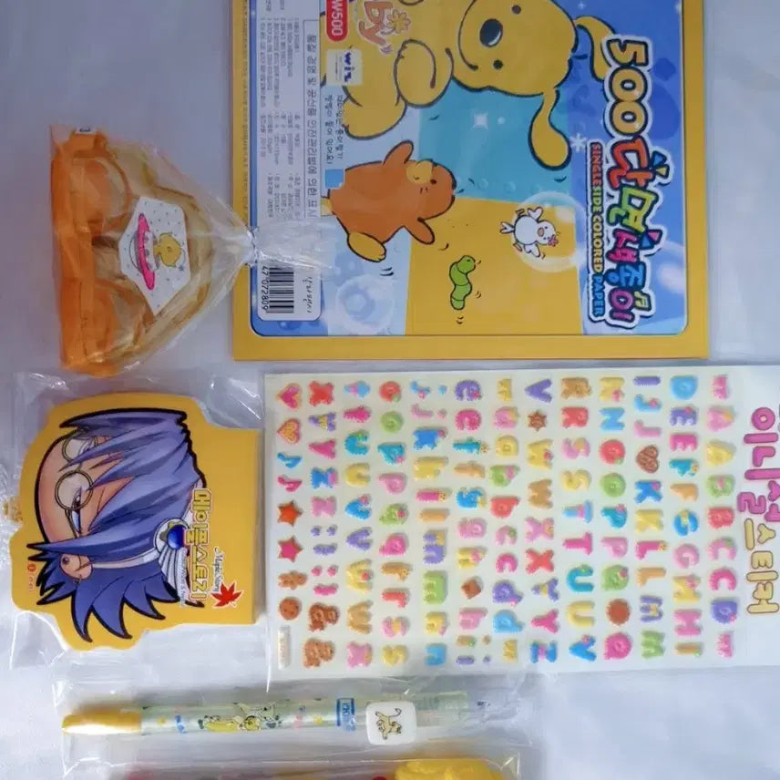 [BUNJANG] MapleStory and Kkumdori Stationery Bundle / [고전문구]메이플스토리 꿈돌이 바른손 부비 디즈니 라이온킹 일괄+덤