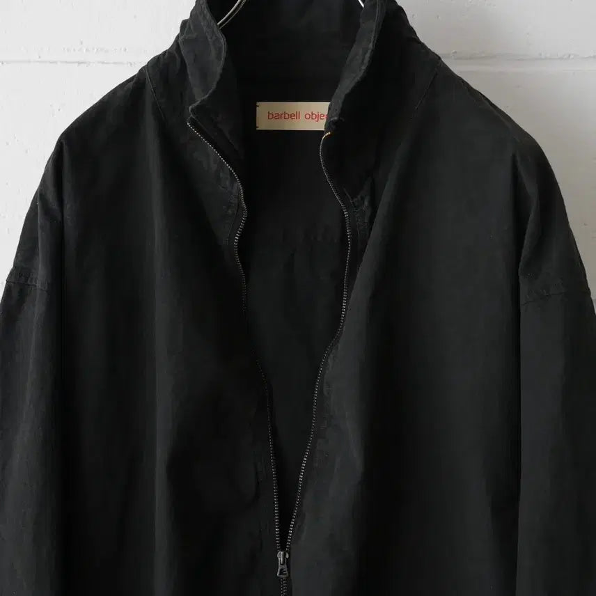[BUNJANG] Babel Object Garment Dyed Track Top Black / 바벨 오브젝트 가먼트 다이드 트랙 탑 블랙 1