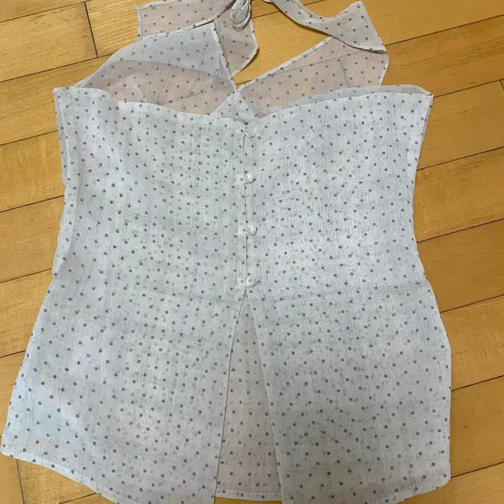 [BUNJANG] Gani Song Dot Halterneck Bustier / 가니송 도트 홀터넥 뷔스티에
