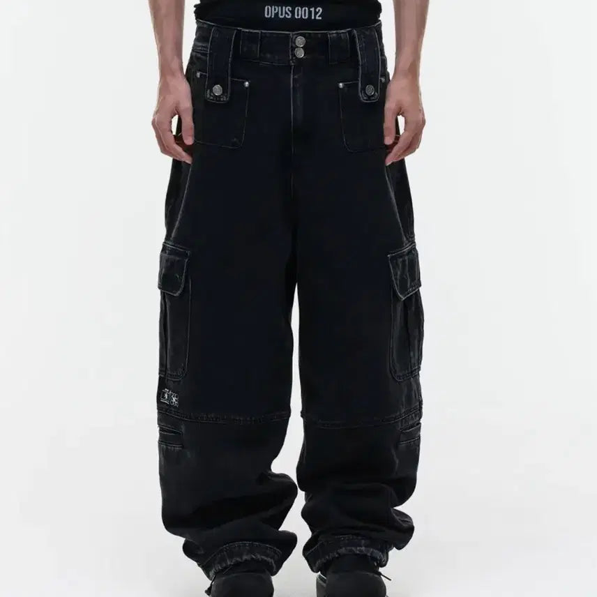 [BUNJANG] OP.09 0012 Cargo Denim Pants [S] / OP.09 오퍼스 0012 카고 데님 팬츠 [S]