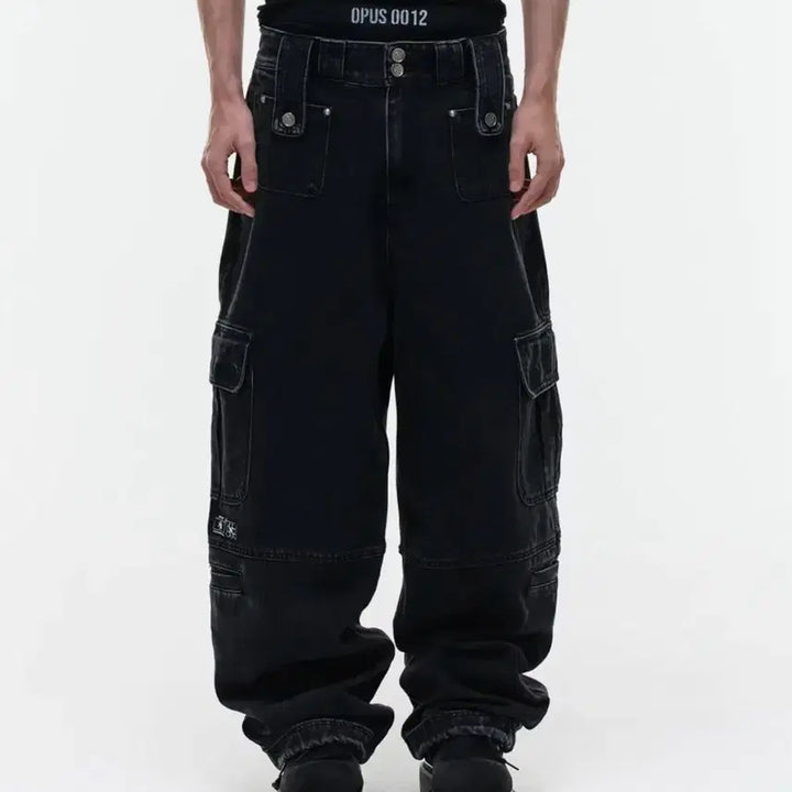 [BUNJANG] OP.09 0012 Cargo Denim Pants [S] / OP.09 오퍼스 0012 카고 데님 팬츠 [S]