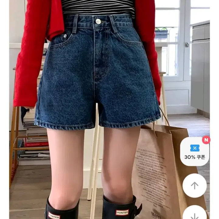 [BUNJANG] Vintage Mid-Blue Denim Shorts / 빈티지중청 청반바지 (미착용 새상품)