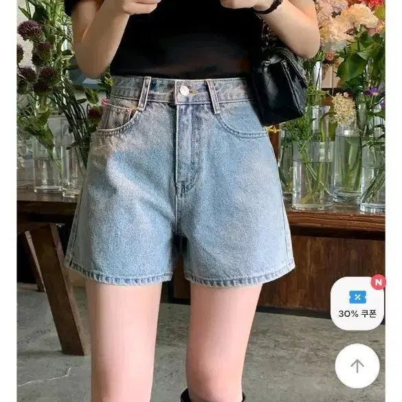[BUNJANG] Vintage Mid-Blue Denim Shorts / 빈티지중청 청반바지 (미착용 새상품)