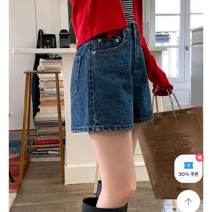 [BUNJANG] Vintage Mid-Blue Denim Shorts / 빈티지중청 청반바지 (미착용 새상품)