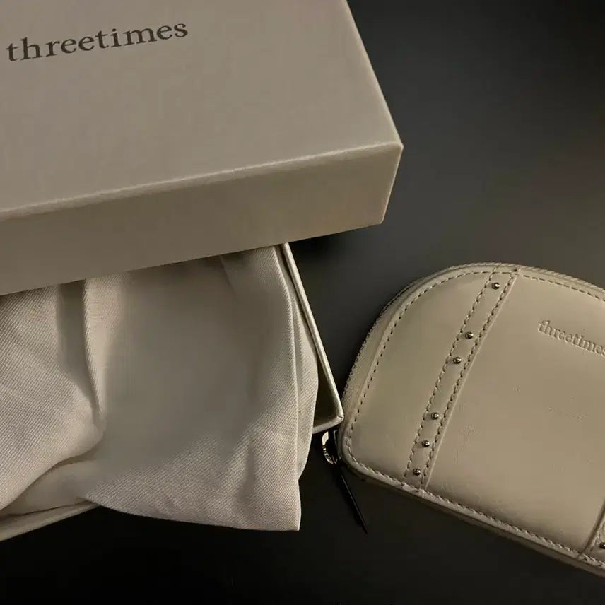 [BUNJANG] 3 Times Ivory Wallet / 쓰리타임즈 지갑 아이보리색상