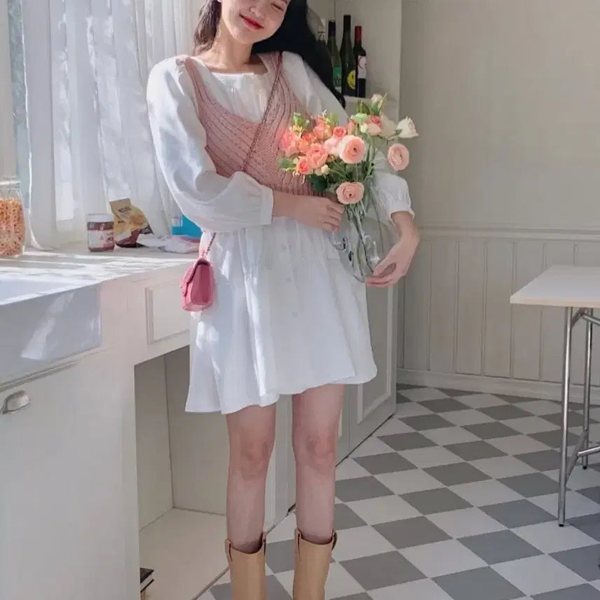 [BUNJANG] Unspecified Dress &amp; Bustier Set / 원피스&amp;뷔스티에 세트셋업