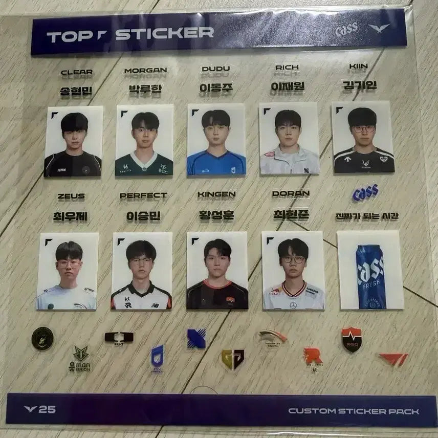 [BUNJANG] LCK Top 25 Player Sticker Pack / LCK TOP STICKER 25 선수 스티커팩