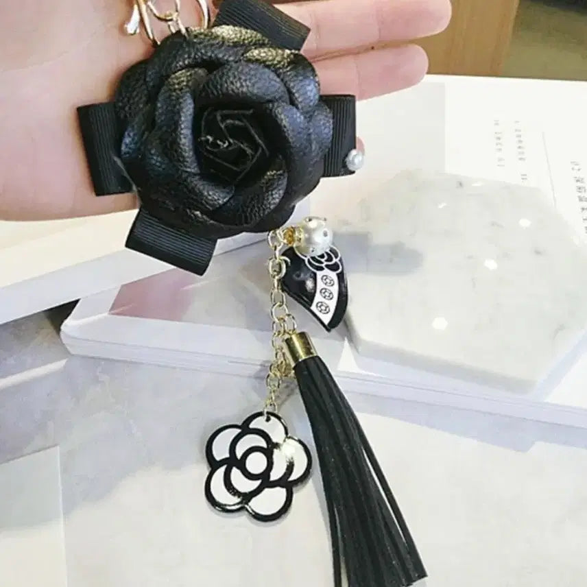 [BUNJANG] Floral Decoration Keyring/Bag Charm / 꽃 장식 키링/가방 참(새상품)