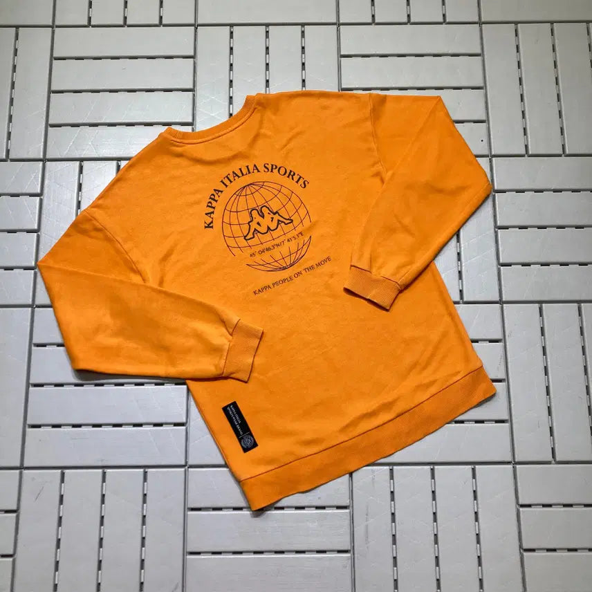 [BUNJANG] Kappa Loose Fit Back Print Sweatshirt / [M]카파 루즈핏 백프린팅 맨투맨 0412