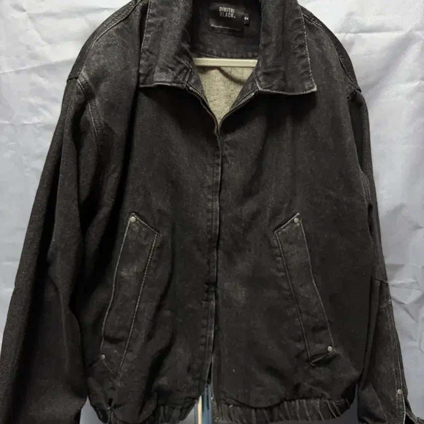 [BUNJANG] Dimitri Black Denim Trucker Jacket / 디미트리블랙 데님트러커 자켓 흑청 100