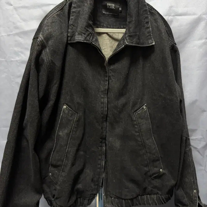 [BUNJANG] Dimitri Black Denim Trucker Jacket / 디미트리블랙 데님트러커 자켓 흑청 100