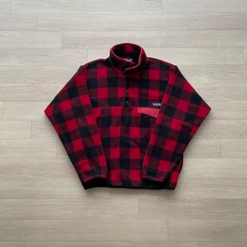 [BUNJANG] Patagonia Synchilla Red Buffalo Check Fleece / [S] 파타고니아 신칠라 레드 체크 버팔로 체크
