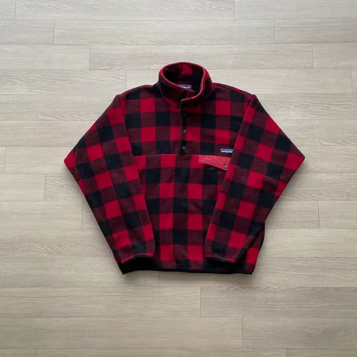 [BUNJANG] Patagonia Synchilla Red Buffalo Check Fleece / [S] 파타고니아 신칠라 레드 체크 버팔로 체크