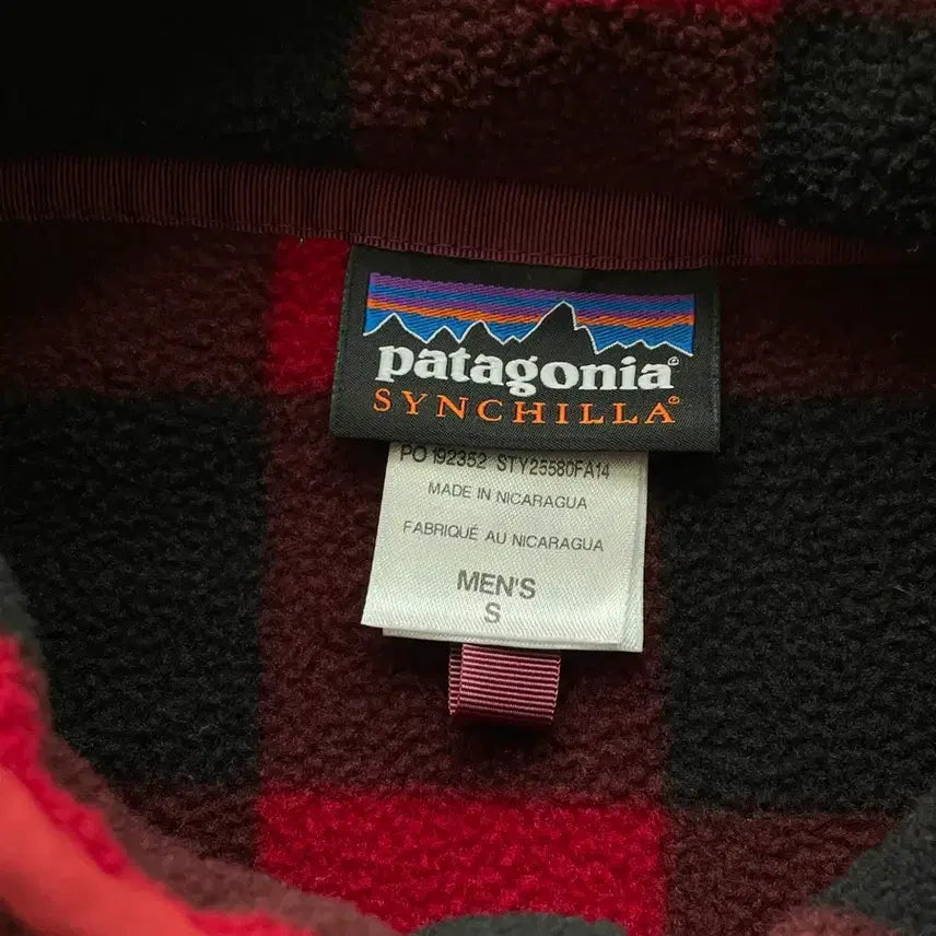 [BUNJANG] Patagonia Synchilla Red Buffalo Check Fleece / [S] 파타고니아 신칠라 레드 체크 버팔로 체크