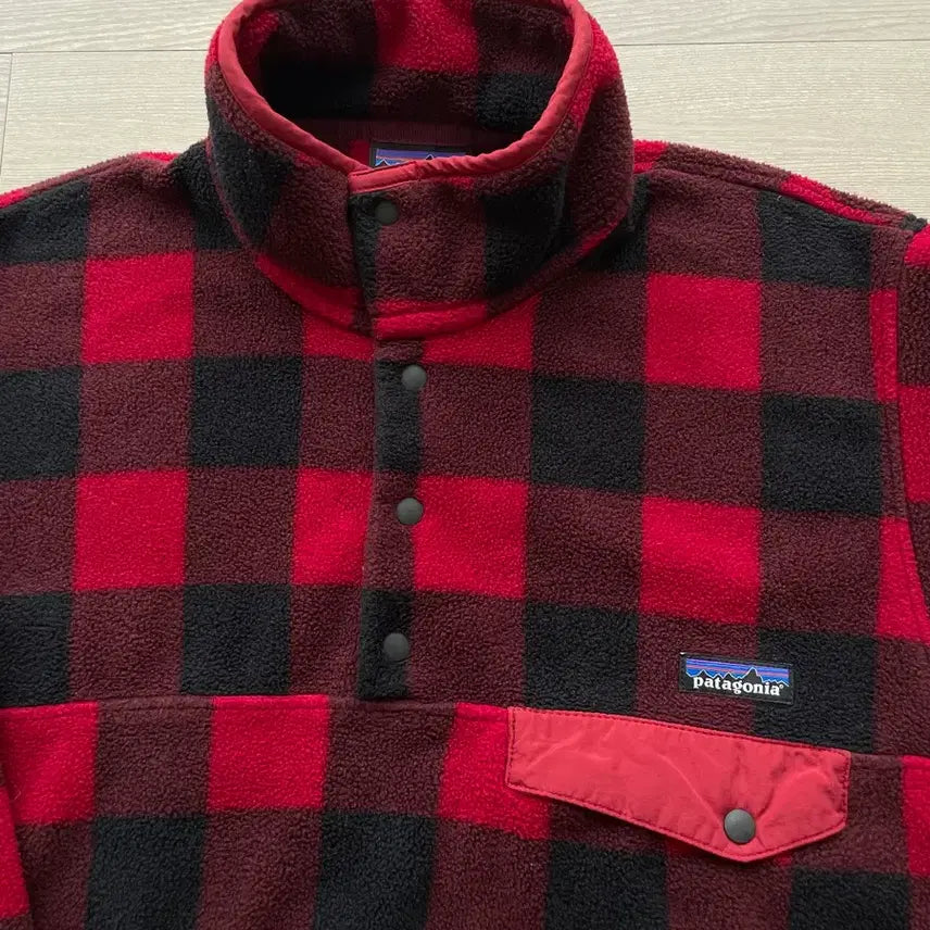 [BUNJANG] Patagonia Synchilla Red Buffalo Check Fleece / [S] 파타고니아 신칠라 레드 체크 버팔로 체크