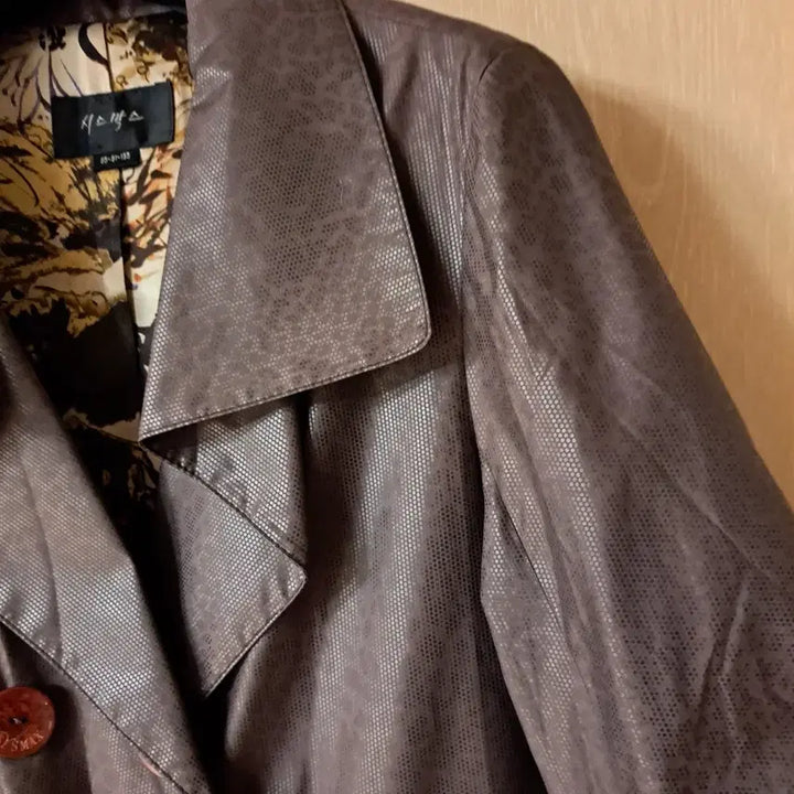 [BUNJANG] Sysmax Brown Double Button Long Coat (Size 55) / 시스막스 브라운 더블 버튼 롱 코트사이즈55