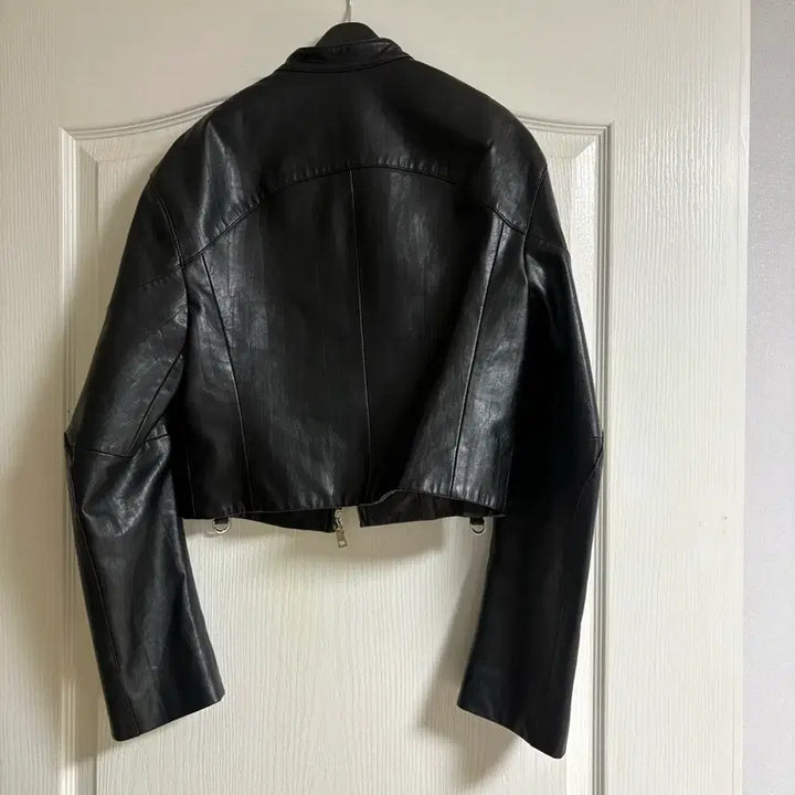[BUNJANG] LCDC Black Leather Biker Jacket S / LCDC 엘씨디씨 블랙 레더 바이커 자켓 S