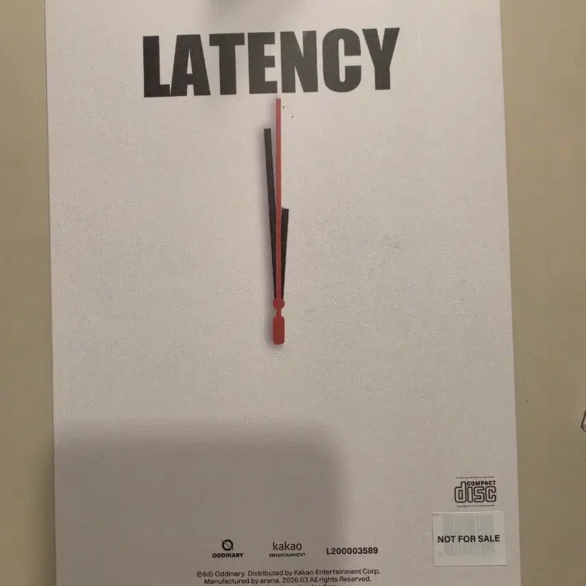 [SOLD OUT] 레이턴시 LATENCY 비매 싸인시디