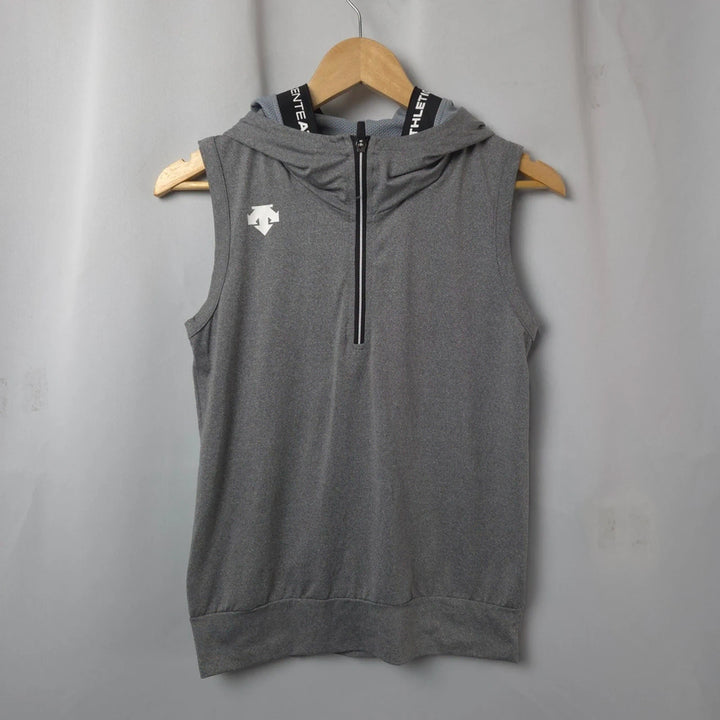 [SOLD OUT] 여S 데상트 민소매 후드 그레이