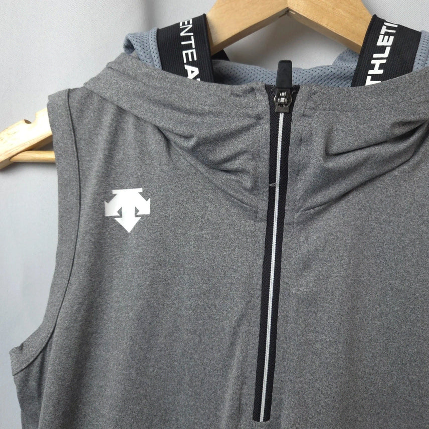 [SOLD OUT] 여S 데상트 민소매 후드 그레이