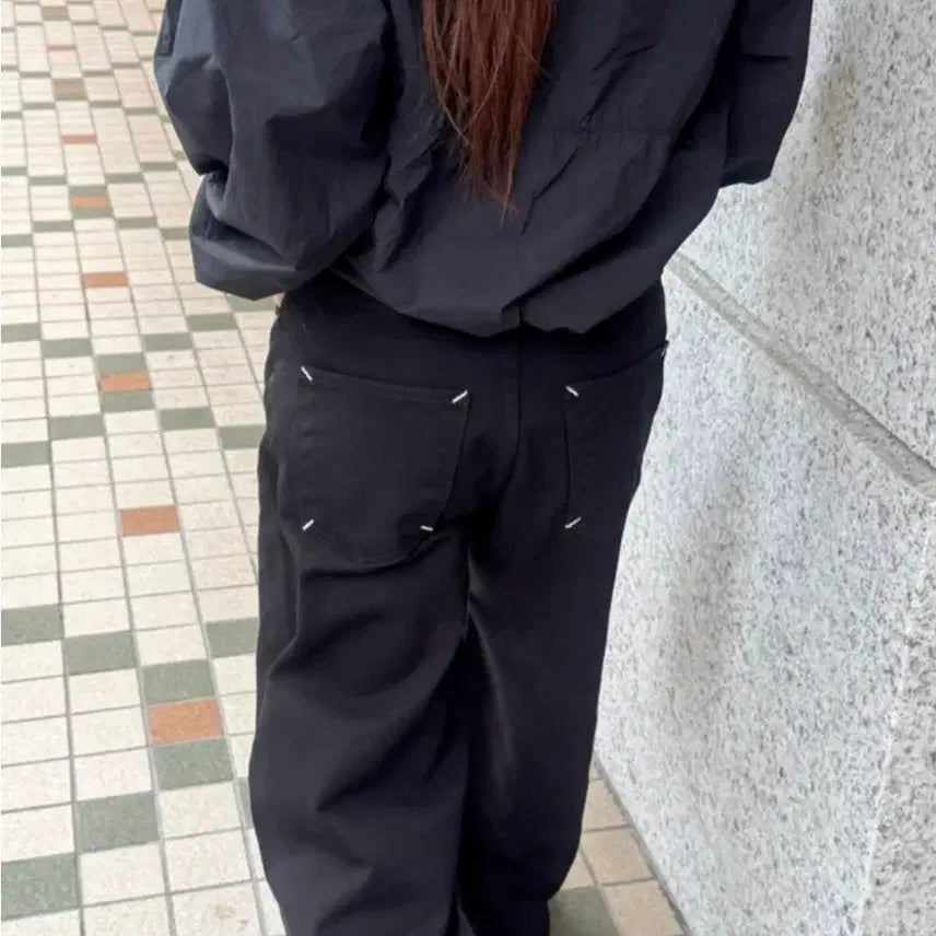 [BUNJANG] Sunday Moore Aven Stitch Cotton Pants - Black, M / 선데이무어 아벤 스티치 코튼 팬츠 
