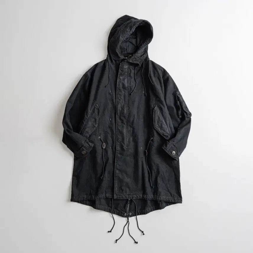 [BUNJANG] Behavor Dyed Canvas M48 Mil Parka Black / 비헤비어 / dyed canvas m48 밀 파카 블랙 / 2