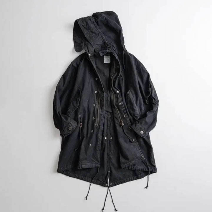 [BUNJANG] Behavor Dyed Canvas M48 Mil Parka Black / 비헤비어 / dyed canvas m48 밀 파카 블랙 / 2