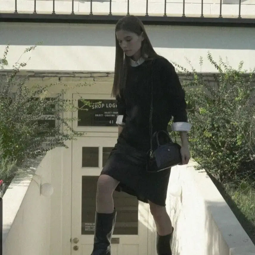 [BUNJANG] EOP Genuine Leather Tote Shoulder Bag / 에오프 소가죽 토트숄더