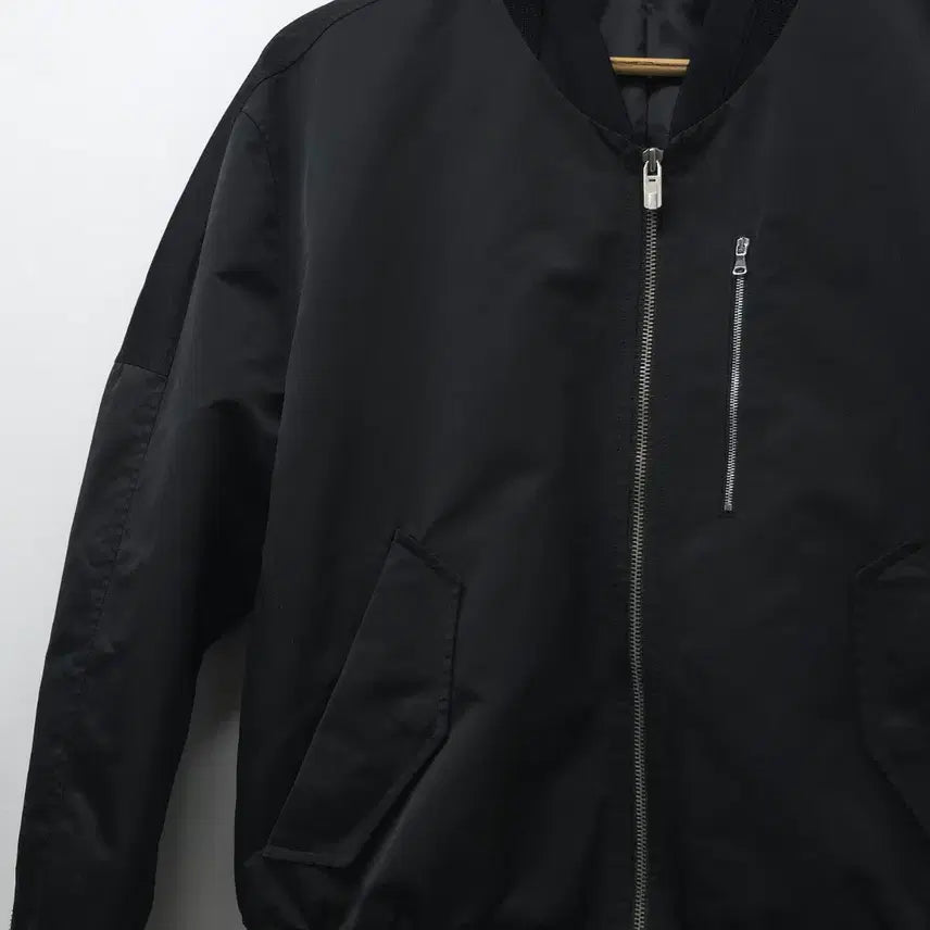[BUNJANG] System Homme Black Bomber Jacket / system 시스템 옴므 블랙 봄버 자켓 95