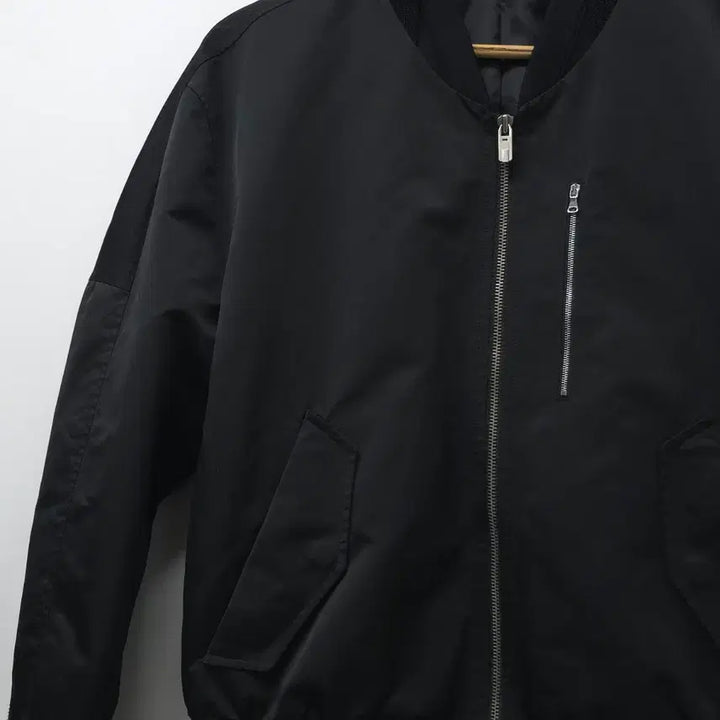 [BUNJANG] System Homme Black Bomber Jacket / system 시스템 옴므 블랙 봄버 자켓 95