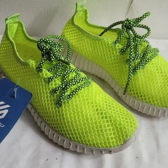[BUNJANG] Shushu Fly Fluorescent Mesh Sneakers / 슈슈플라이 형광 메쉬 운동화 새상품36