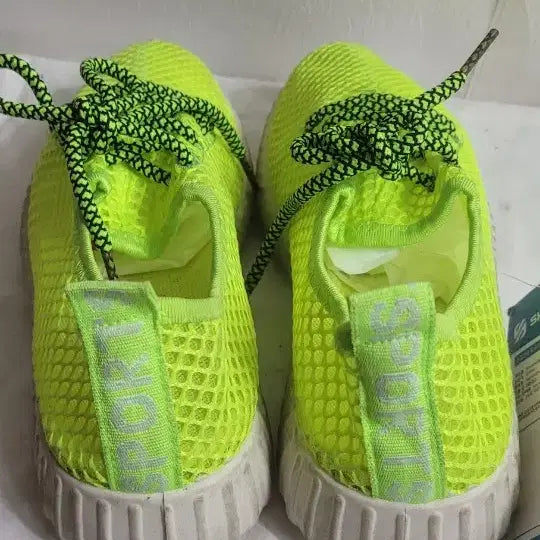 [BUNJANG] Shushu Fly Fluorescent Mesh Sneakers / 슈슈플라이 형광 메쉬 운동화 새상품36
