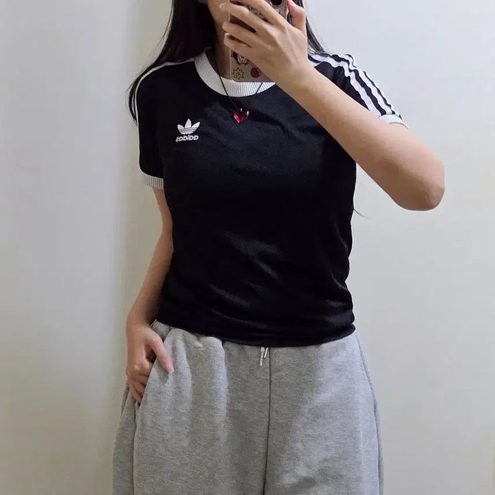 [BUNJANG] Adidas Firebird Functional T-shirt / 아디다스 파이어버드 삼선 기능성 반팔 링거티